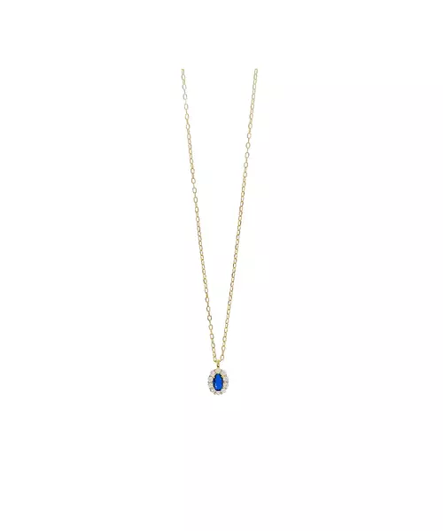 Necklace Blue Diana Petite - Silver 925