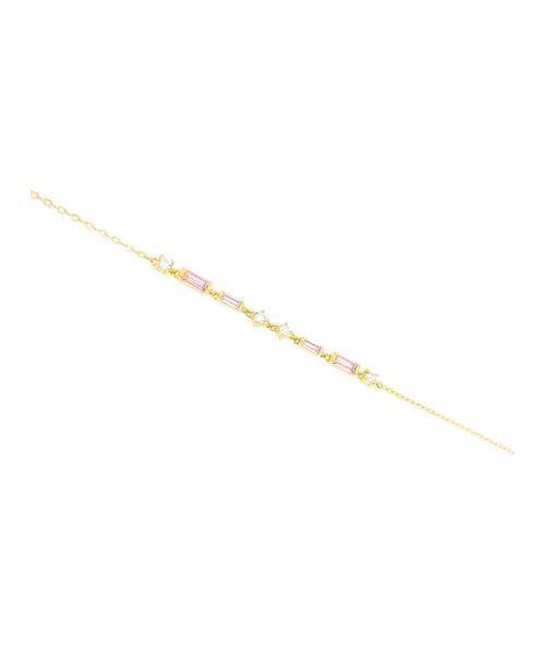 Bracelet Light Pink - Silver 925 & Gold Plated