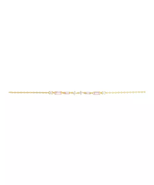 Bracelet Light Pink - Silver 925 & Gold Plated