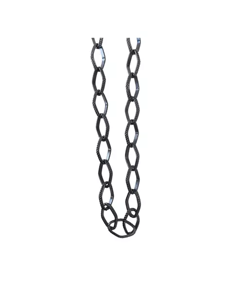 Phone Chain: Black Link - Aluminium