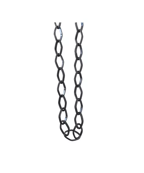 Glasses: Black Link Chain - Aluminium