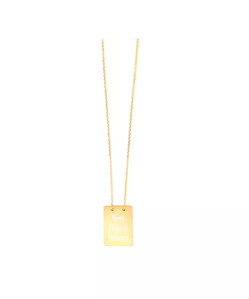 Necklace: Your Tag - Silver 925 Gold Plated