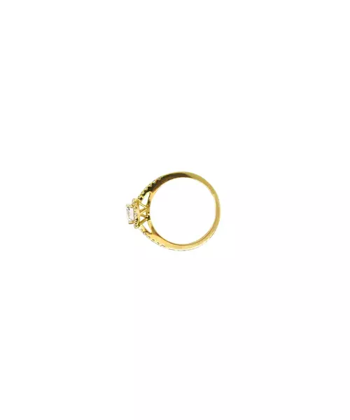 Cathedral Round Engagment Ring - 9ct Gold (Copy)