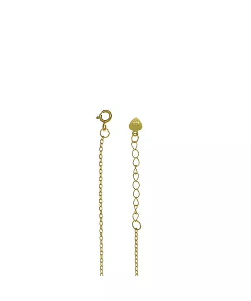 Necklace Baguette Green- Silver 925 & Gold Plated