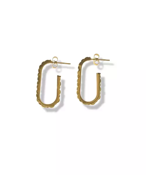 Hoops long - Stainless Steel Gold Plated