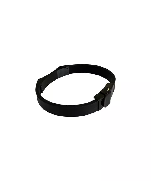 Men's Bracelet Leather - Stainless Steel full black