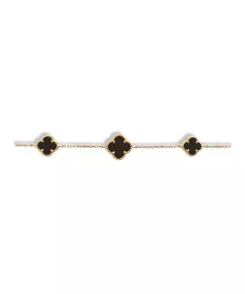 9ct Gold Bracelet with Black Onyx