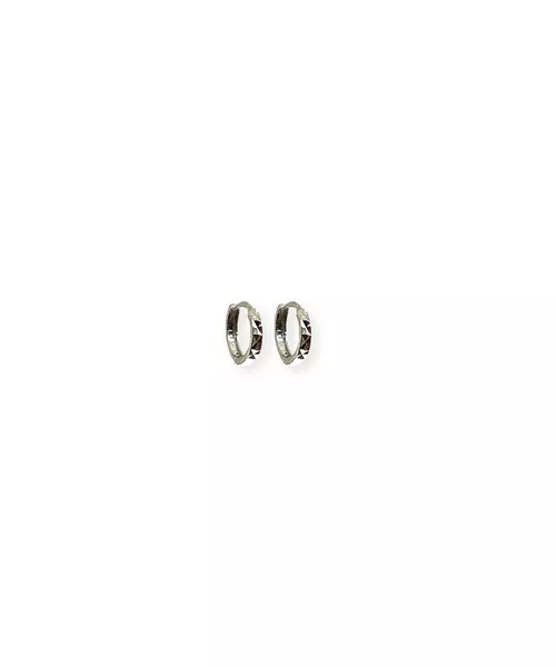 9ct White Gold Hoops