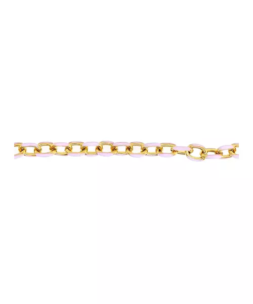 Bracelet Lilac Link - Stainless Steel Gold Plated