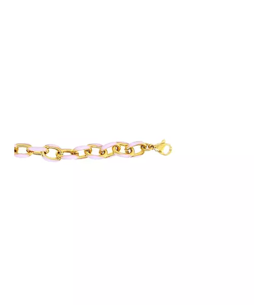 Bracelet Lilac Link - Stainless Steel Gold Plated