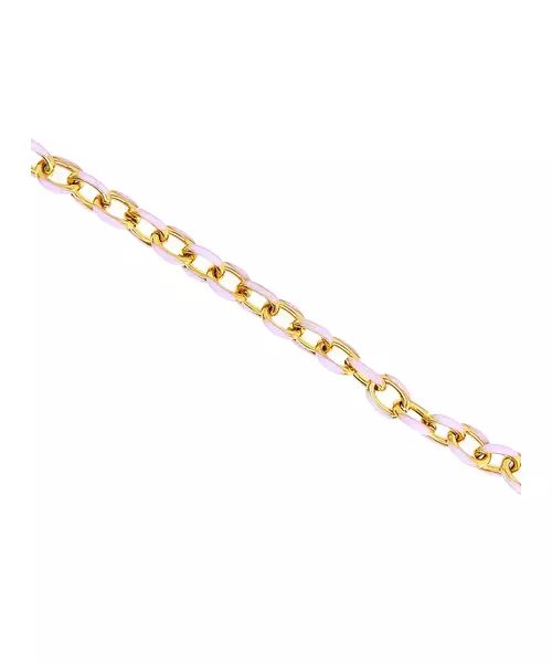 Anklet Lilac Link - Stainless Steel Gold Plated