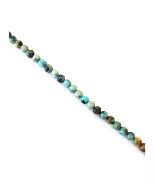 Anklet Green Turquoise - Silver 925 Gold Plated