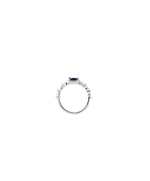 Ring Baguette Blue - Silver 925