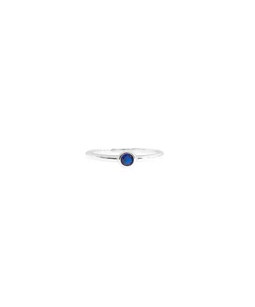 Tiny Blue Ring - Silver 925