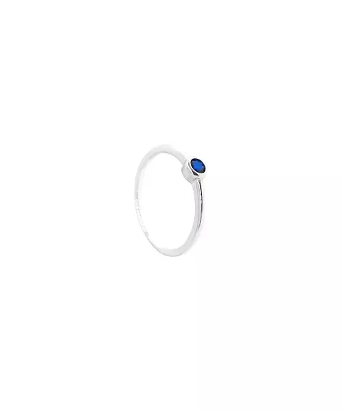 Tiny Blue Ring - Silver 925