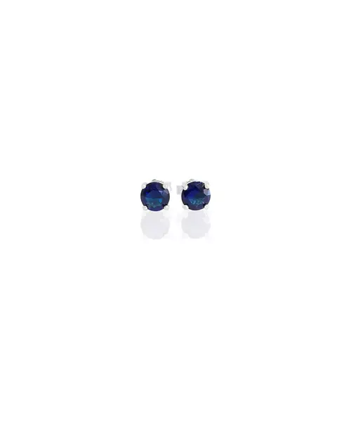 Stud Earrings Zircons 5mm - Silver 925