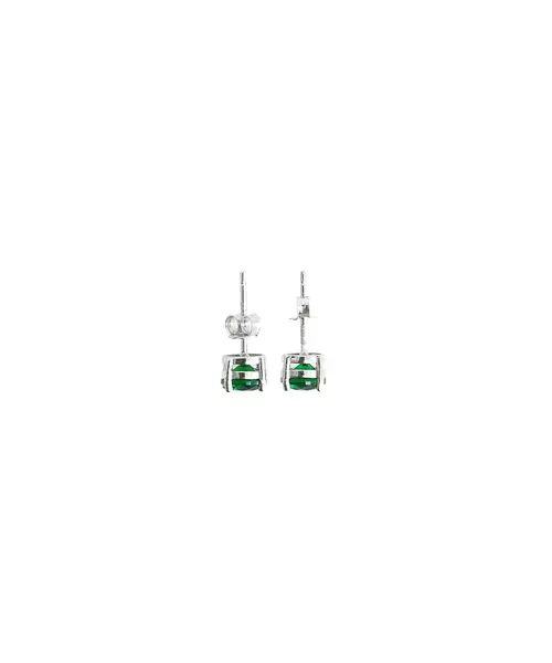 Stud Earrings Zircons 6 mm - Silver 925