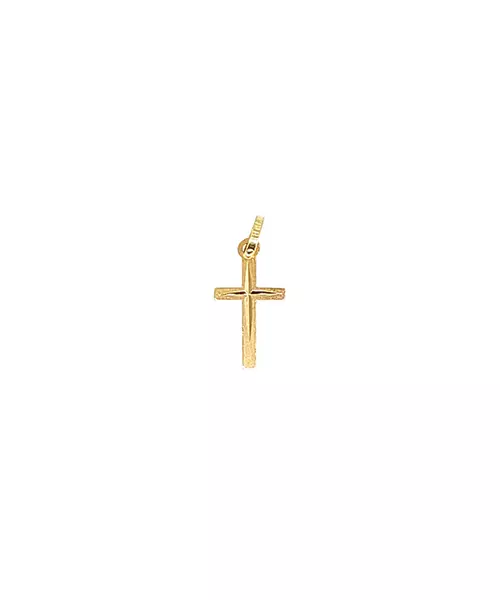 18ct Gold: Cross Pendant - Two Face