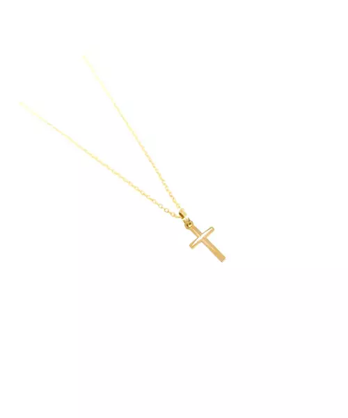 18ct Gold: Cross Pendant - Two Face