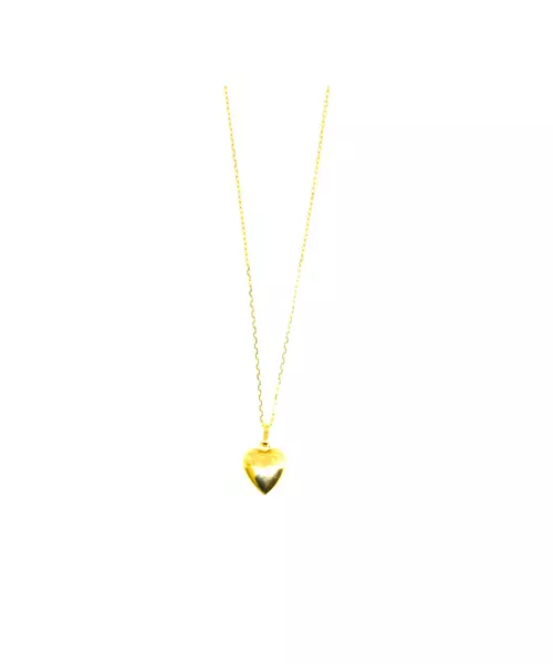 9ct Gold Necklace - Big Heart Pendant - No Chain(Only Pendant)