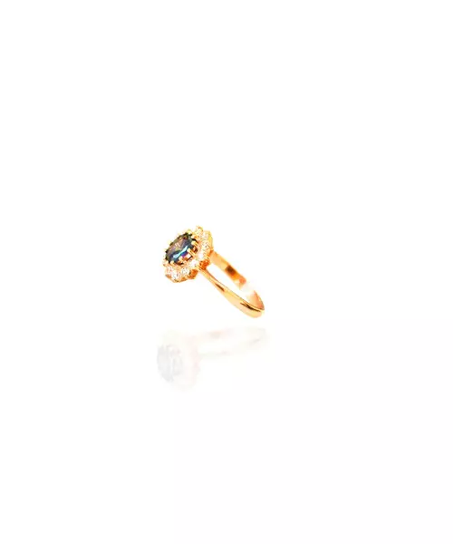 9ct Gold Ring - Diana Style Rose Gold