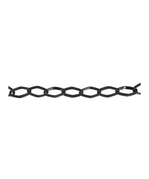 Glasses: Black Link Chain - Aluminium