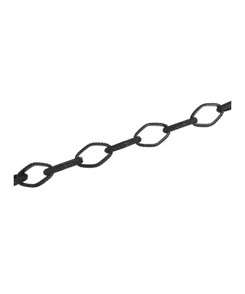 Glasses: Black Link Chain - Aluminium