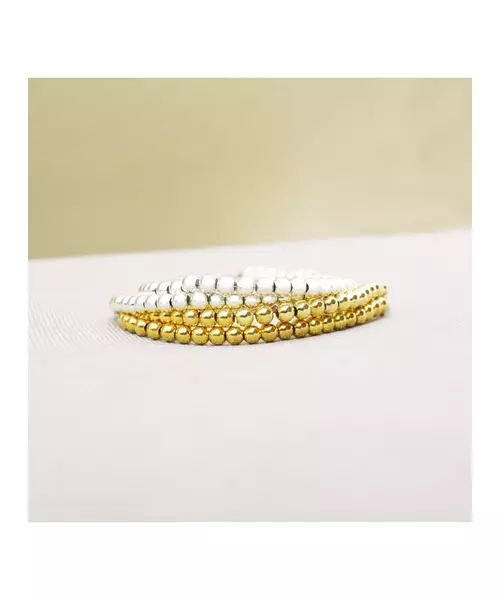 Beads Bracelet - Silver 925 Gold