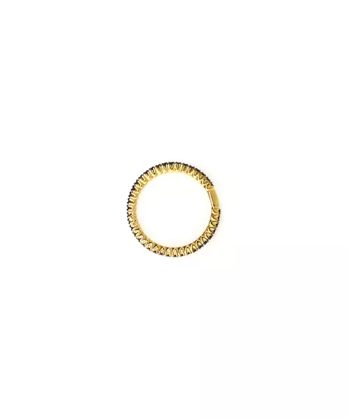 9ct Gold Ring - Infinity Black