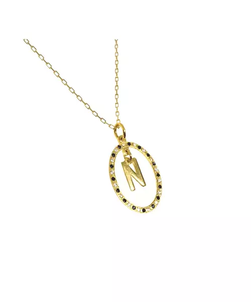 Letter Glow Necklace - 9ct Yellow Gold