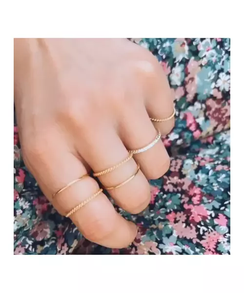 Thin Plain Rings - Silver 925 and Gold Plated