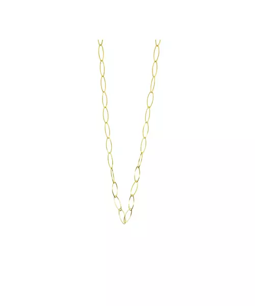 45cm Oval Link Chain - Silver 925 and Gold Plated