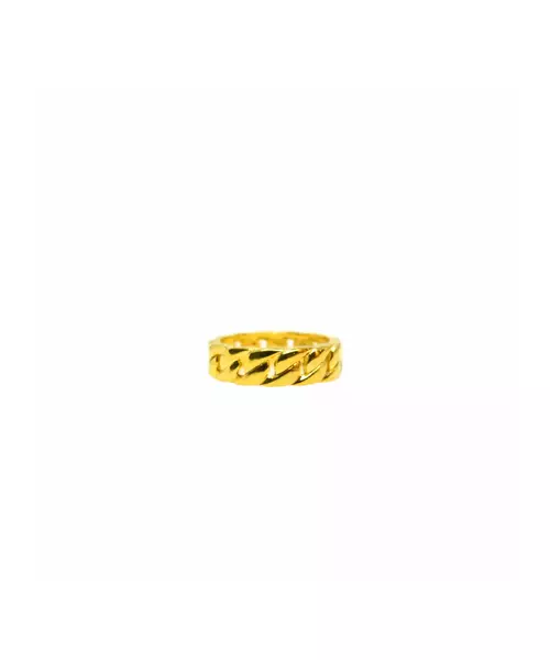 Ring Curb Chain - Silver Gold Plated