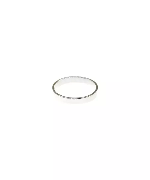 Plain Flat Band - Silver 925 and Gold Plated