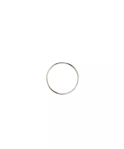 Plain Flat Band - Silver 925 and Gold Plated