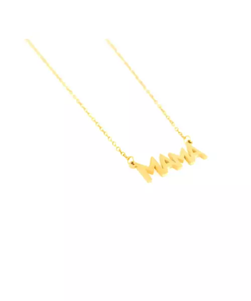 Necklace MAMA - Stainless Steel Gold Plated