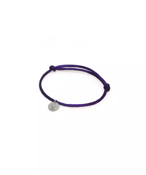 Initial Velvet Bracelet - Silver 925