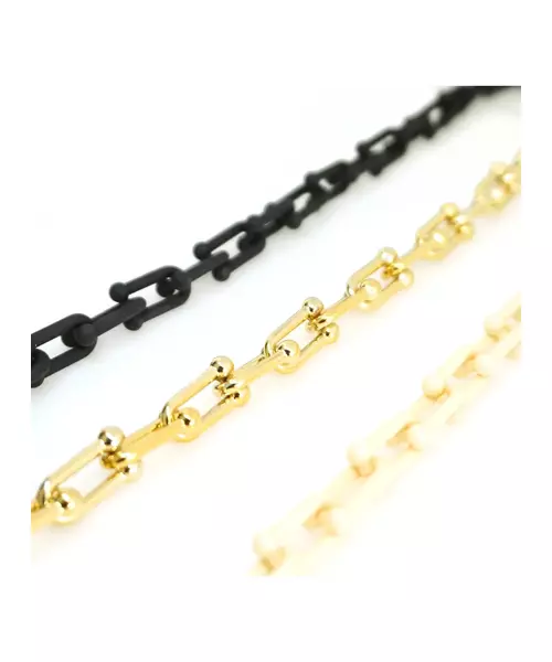 Glasses Horseshoe Link Chain - Casting Gold