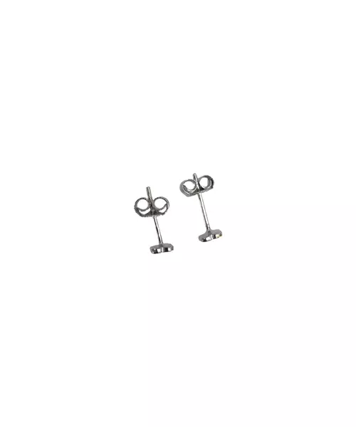 Pink Cross Earrings - Silver 925 and Gold Plated