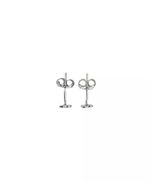 White Cross Earrings - Silver 925 and Gold Plated