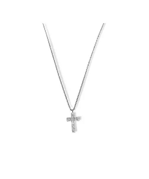 Cross with zircons - Silver 925 Gold Plated