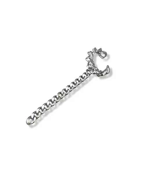 Cuff Earring Gourmet Chain- Silver 925