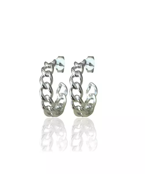 Hoop Earrings Gourmet - Silver 925