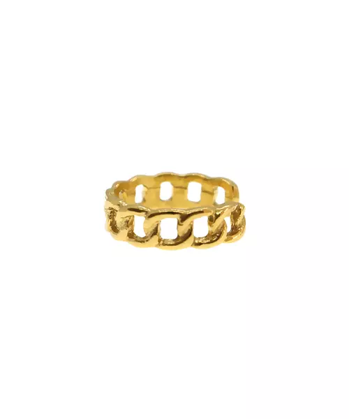 Silver 925 Gold Plated - Adjustable ring chain