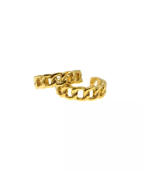 Silver 925 Gold Plated - Adjustable ring chain