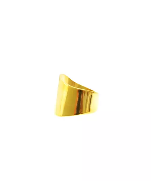 Ring Thick Minimal - Silver 925 and Gold Plated