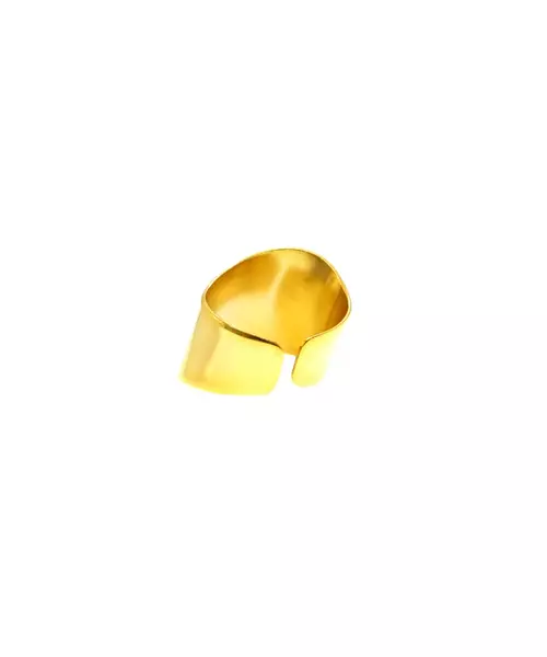 Ring Thick Minimal - Silver 925 and Gold Plated