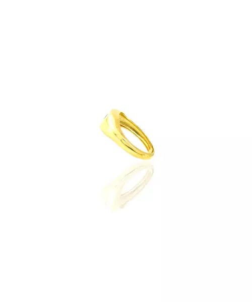 9ct Gold Ring - Starburst Signet