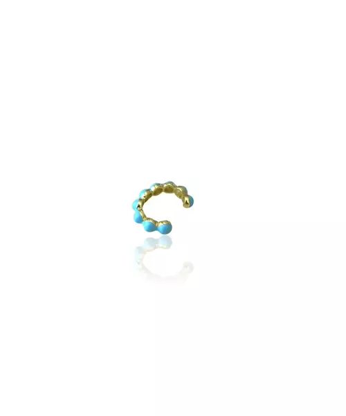 Cuff Earring with Turquoise - Silver 925