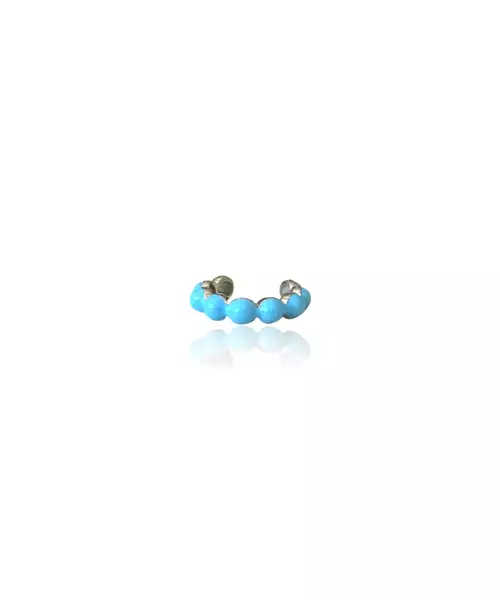 Cuff Earring with Turquoise - Silver 925